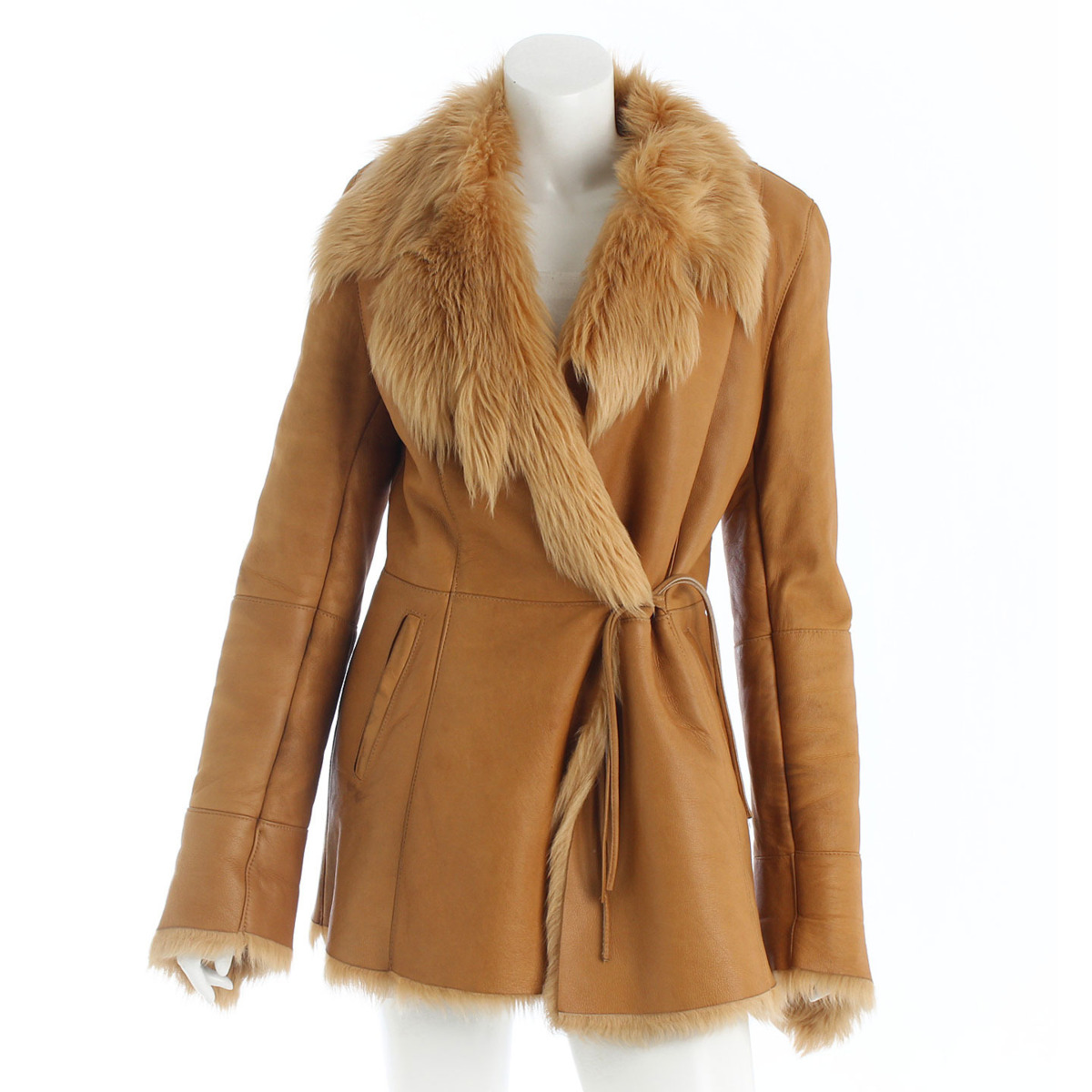 正規品 SKIN VALLEYスキンバレー 羊革コート 38 毛皮/ファーコート