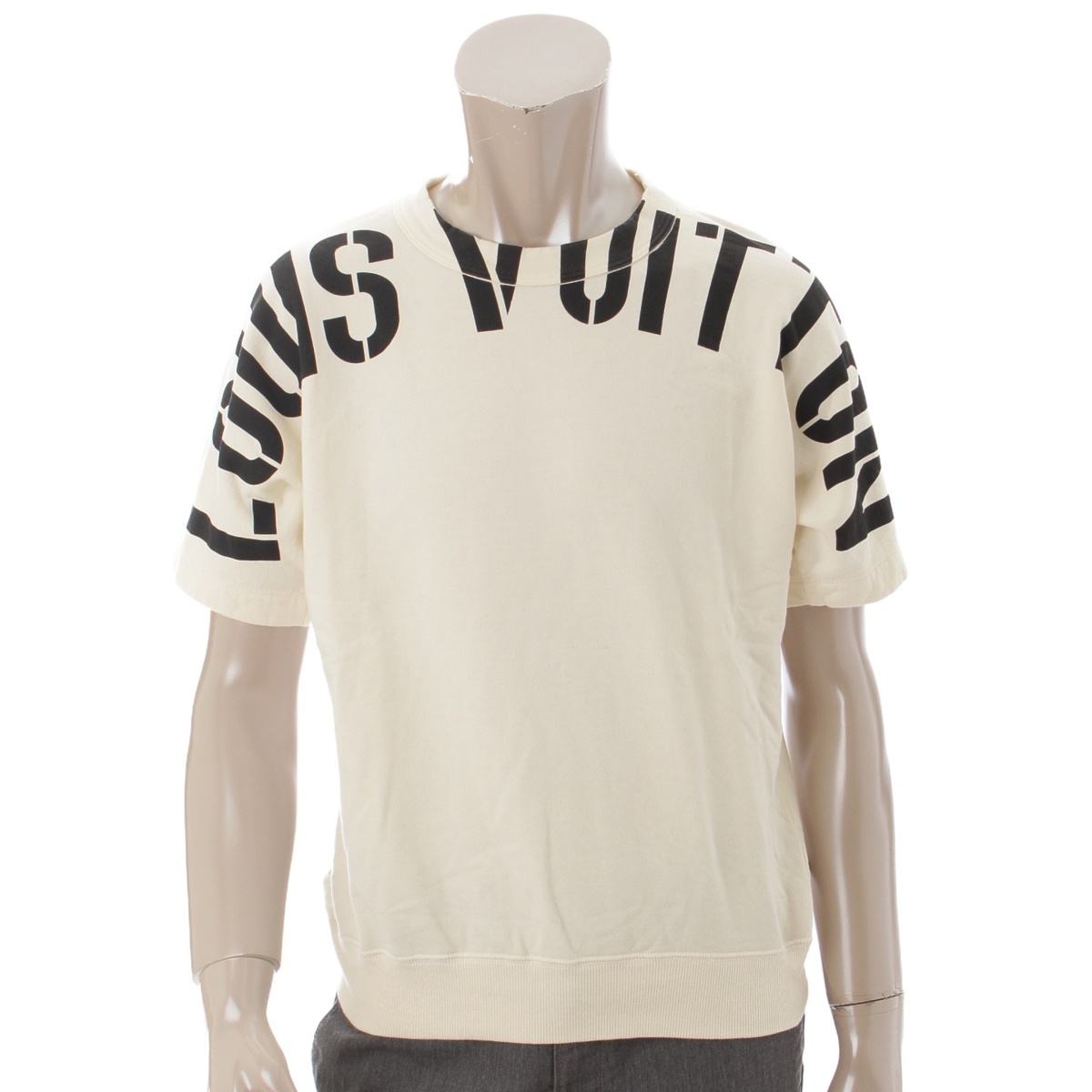 ルイヴィトン(Louis Vuitton) フラグメント 半袖 スウェット Tシャツ アイボリー S
