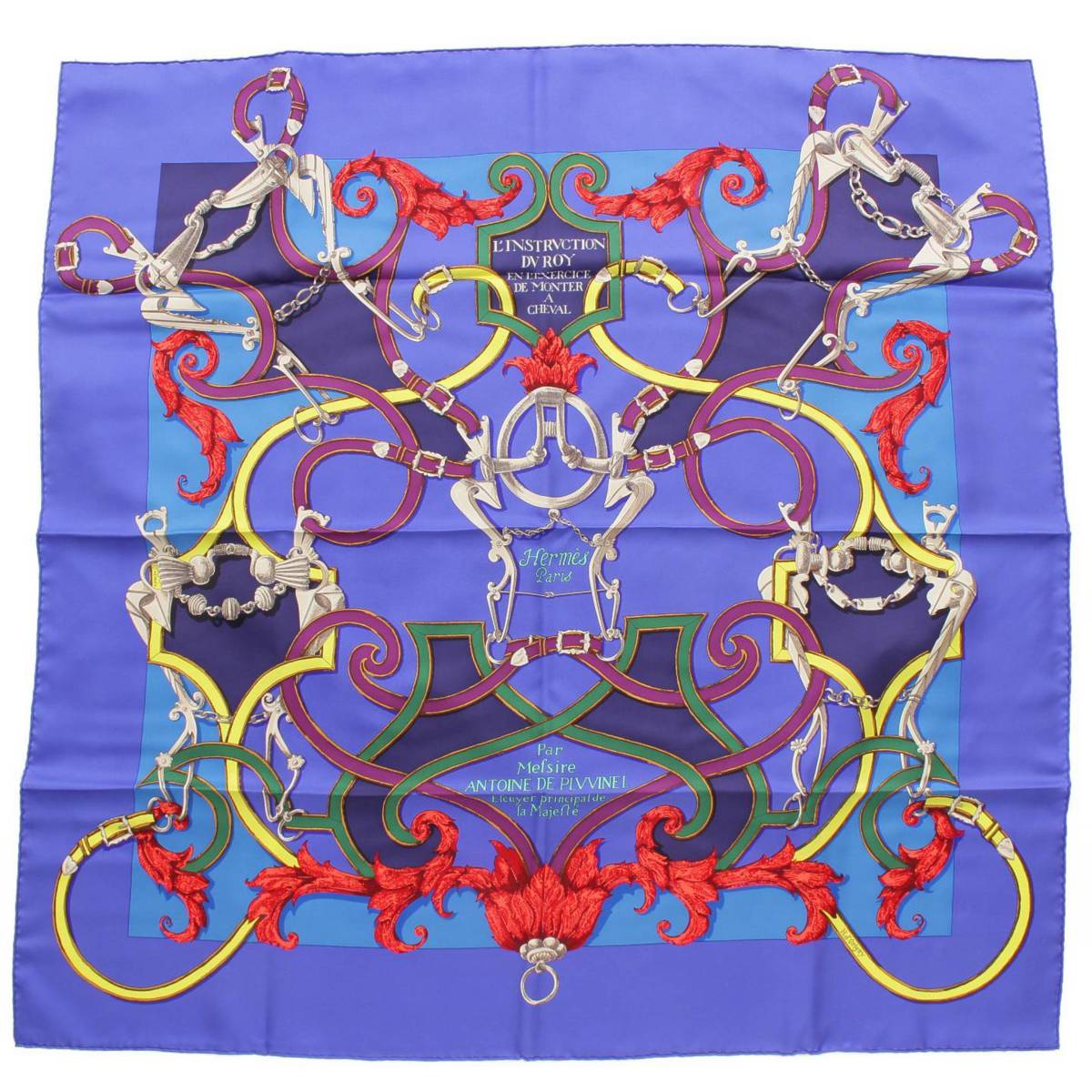 メカニカル 【B】HERMES scarf ANTONIE DE PLVVINEL SILK - 通販