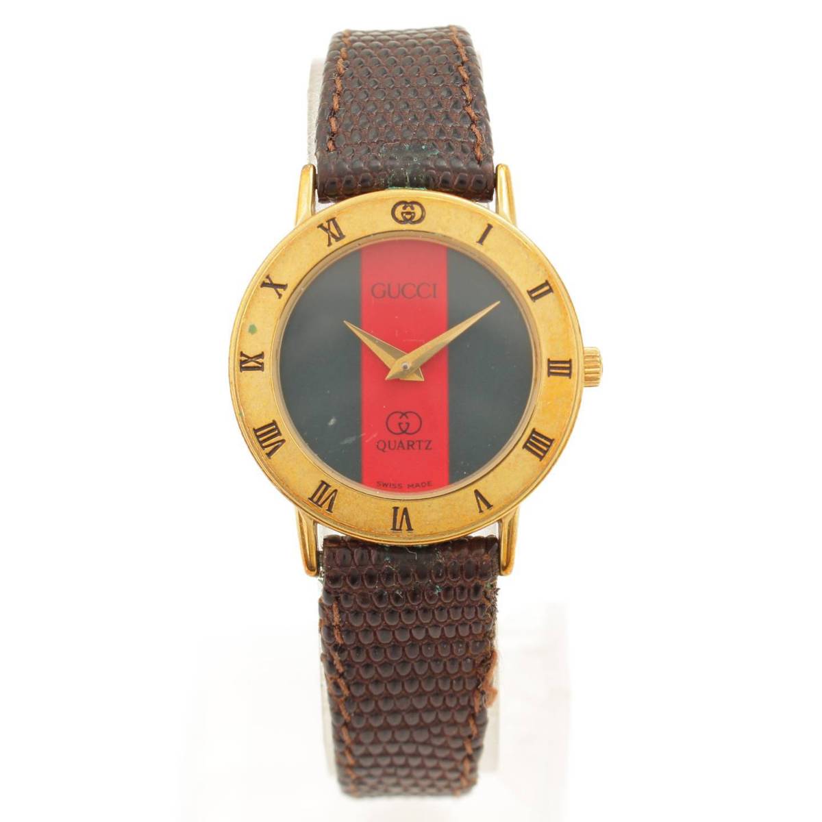 グッチ(Gucci) シェリーライン 腕時計 3000 ゴールド ブラウン 電池交換済 中古 通販 retro レトロ