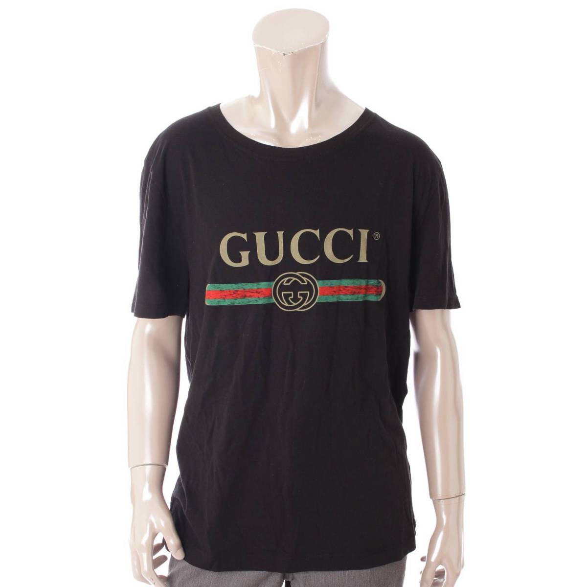 グッチ(Gucci) メンズ ヴィンテージ ロゴ プリント Tシャツ 440103