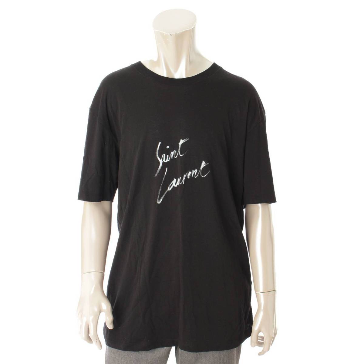 サンローラン(SAINT LAURENT) メンズ ロゴ Tシャツ トップス 480406 ブラック S