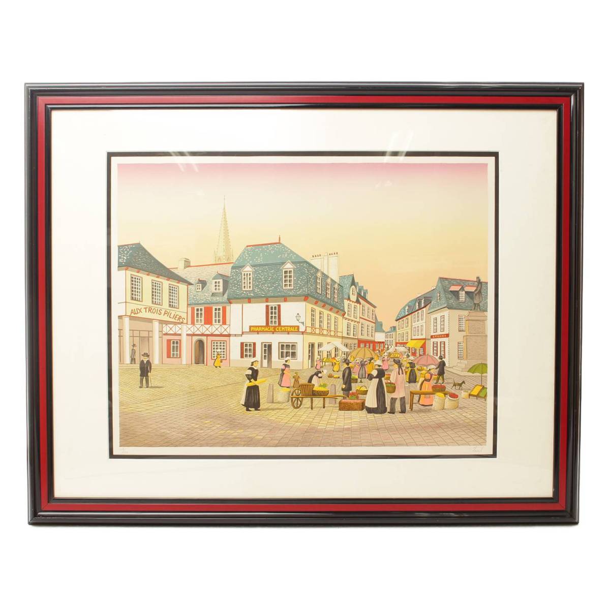 その他() ファンシュ・ルダン『古い街の風景』250枚限定リトグラフ