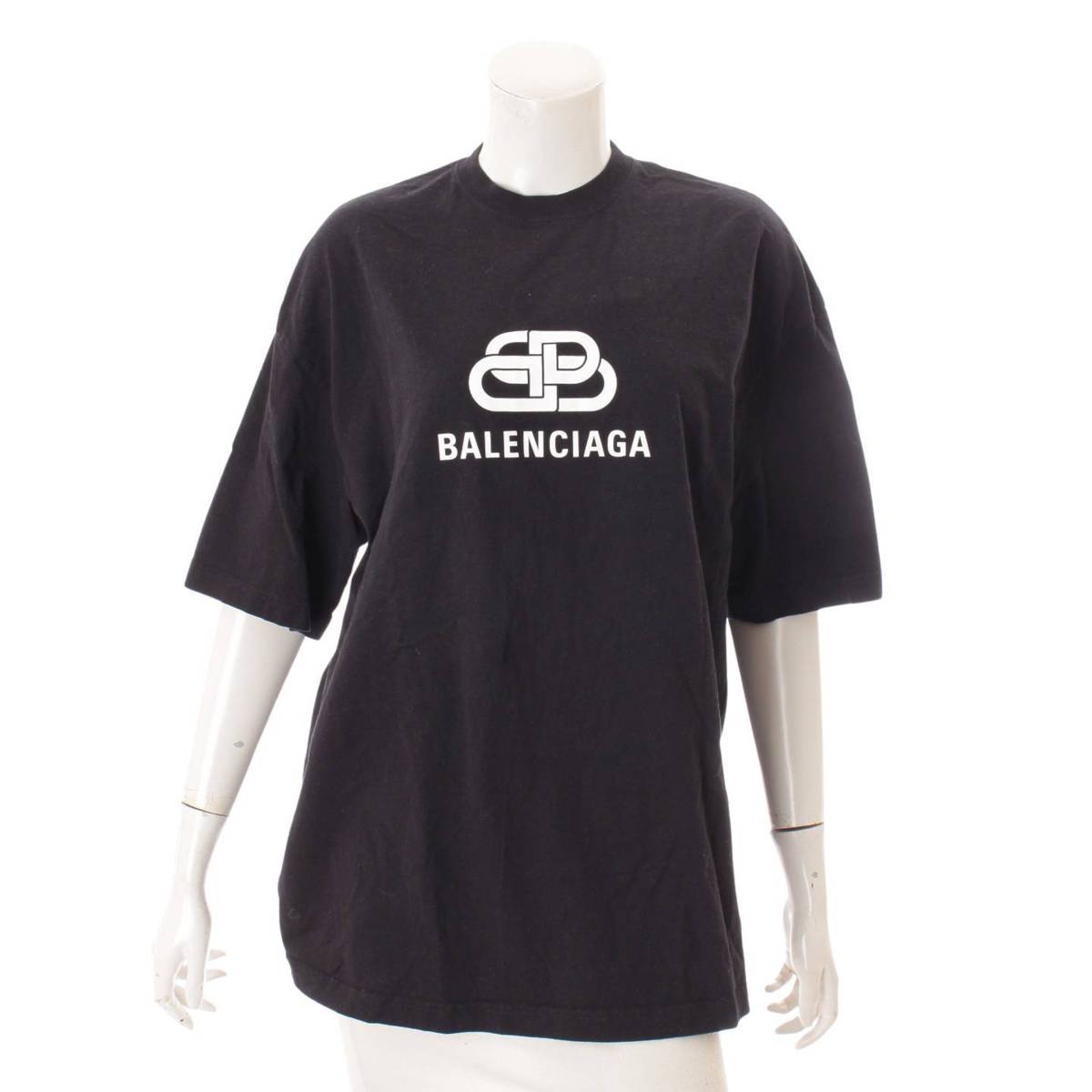 バレンシアガ(Balenciaga) ロゴTシャツ 570813 TEV48 1000 ブラック XS