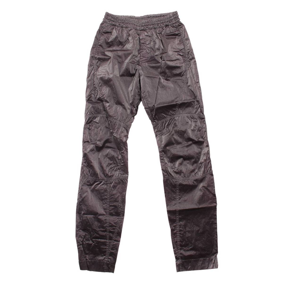 1017 ALYX 9SM 2019AW Leather Pants with Nylon Buckle アリクス ナイロンバックルレザーパンツ スリムストレート ラムレザー カットオフ ブラック サイズ52【230410】【-A】【me04】