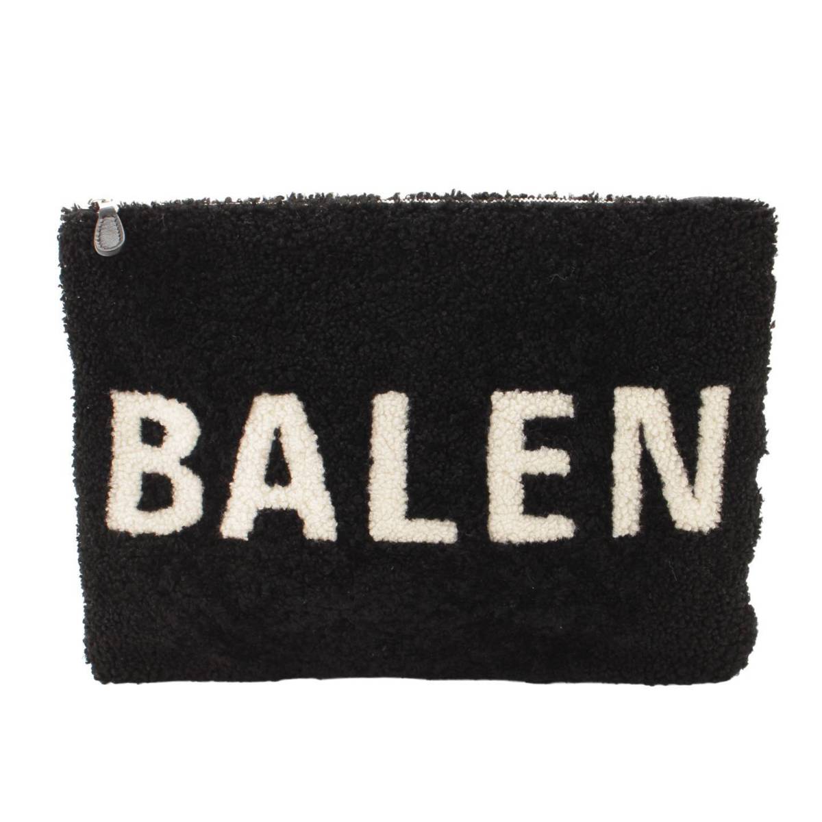 バレンシアガ(Balenciaga) ロゴ クラッチバッグ 492681 ブラック 中古 