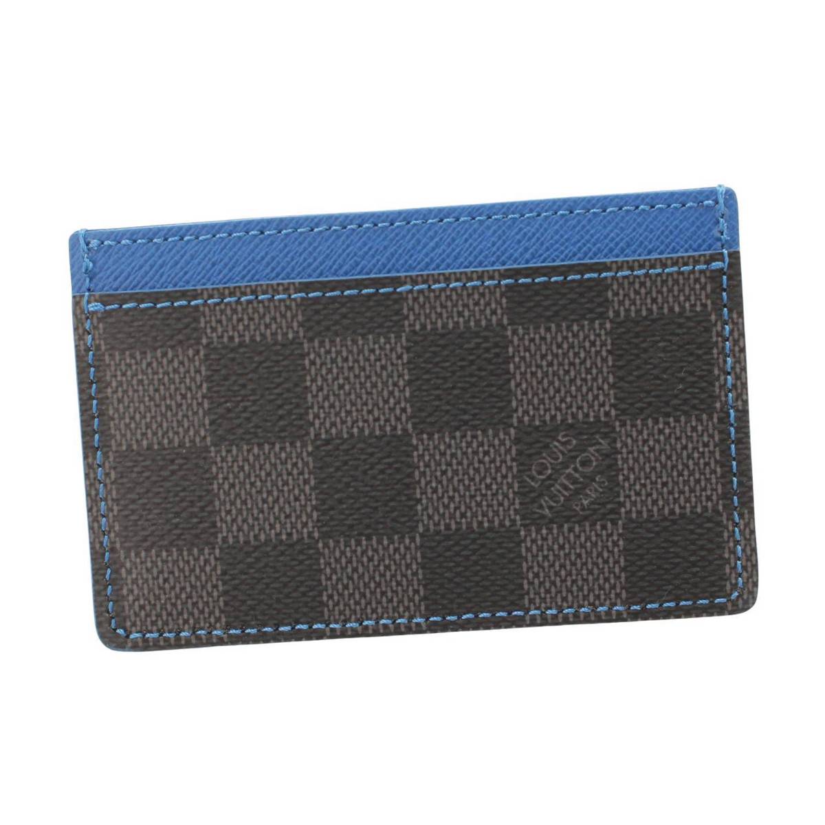 ルイヴィトン(Louis Vuitton) メンズ ダミエグラフィット ポルトカルトサーンプル カードケース パスケース 名刺入れ N64029  ブラック ブルー