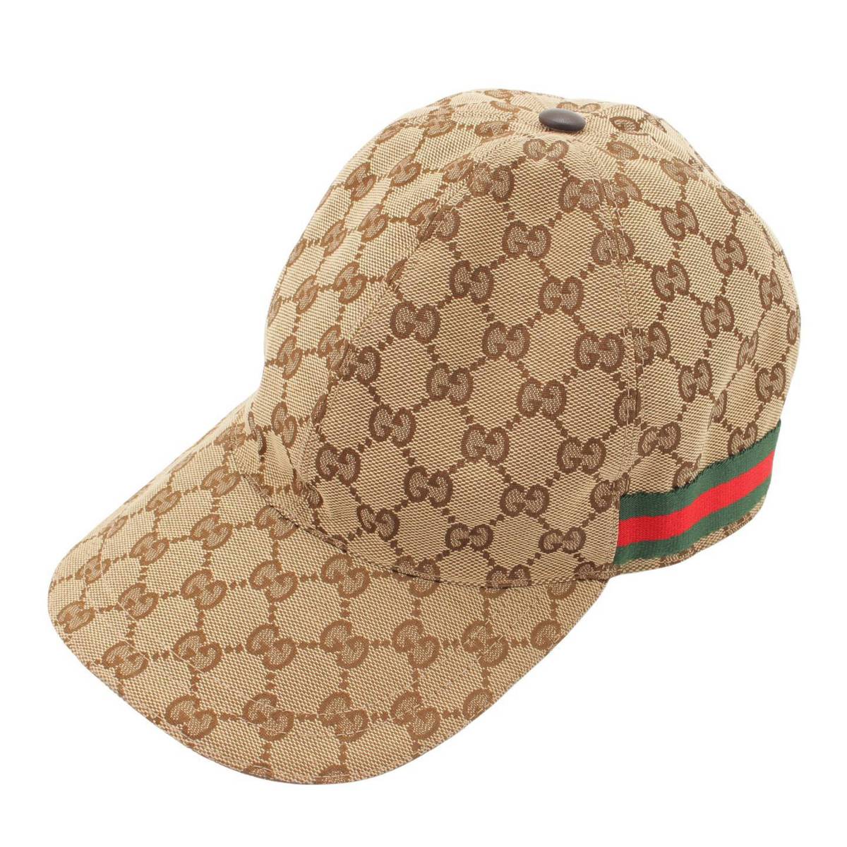 グッチ(Gucci) GGキャンバス 総柄 ベースボールキャップ 帽子 200035/601491 ベージュ