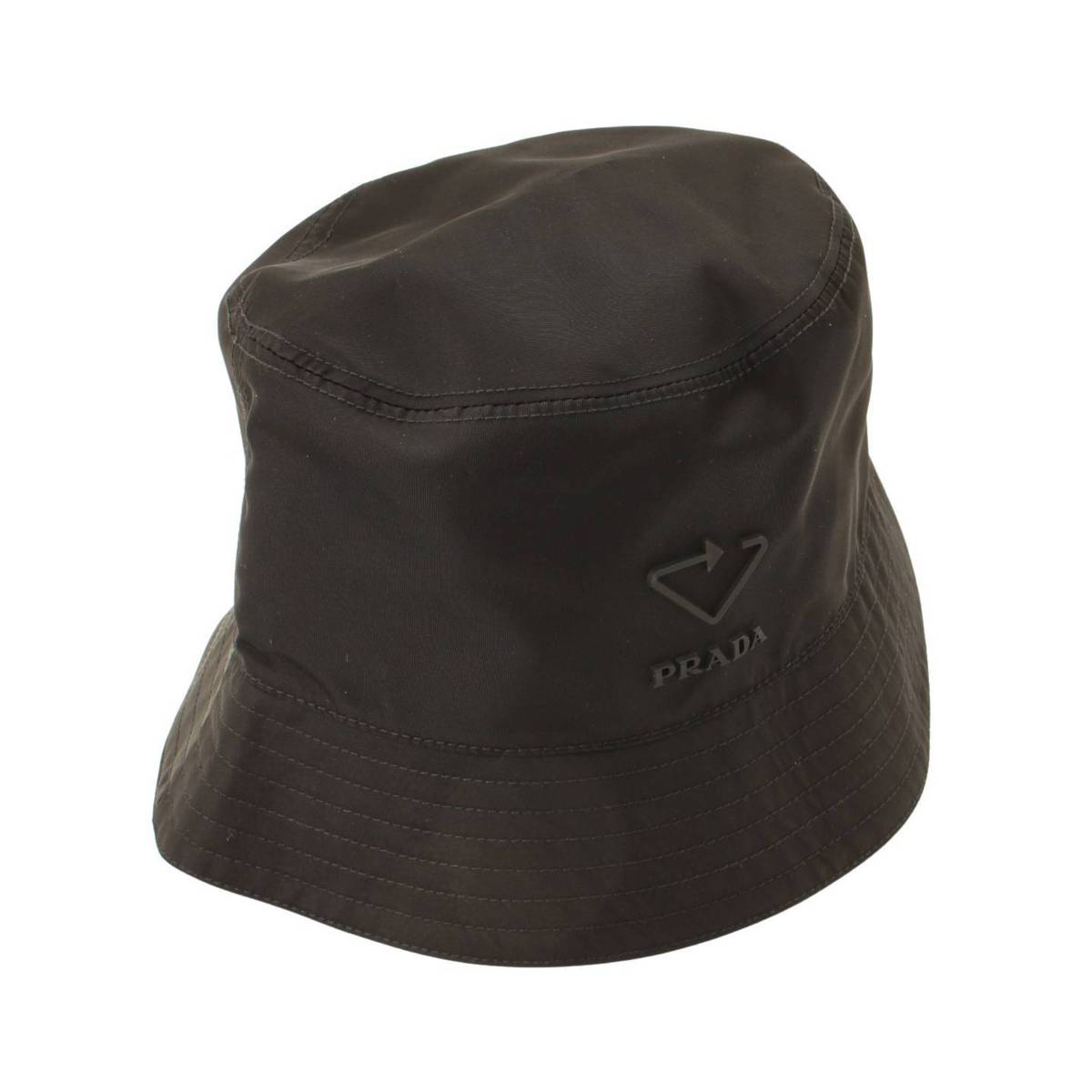 プラダ(Prada) CAPPELLI RE NYLON ナイロン バケットハット 帽子 2HC137 ブラック S