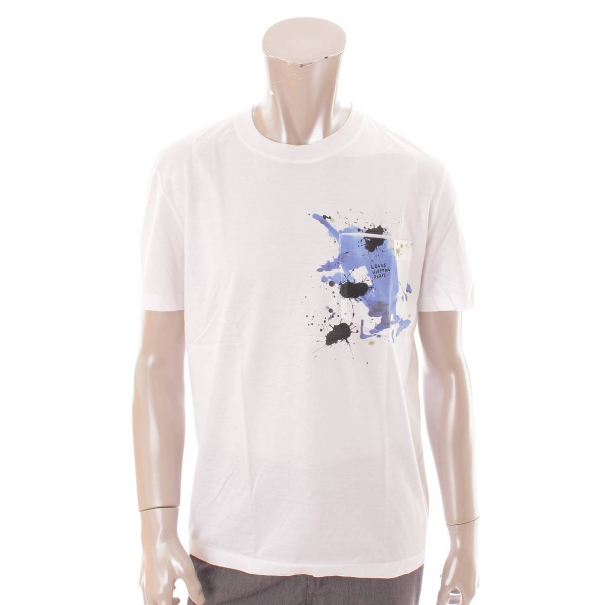 ルイヴィトン(Louis Vuitton) メンズ スプラッシュ ポケット Tシャツ トップス カットソー ホワイト S 中古 通販 retro レトロ