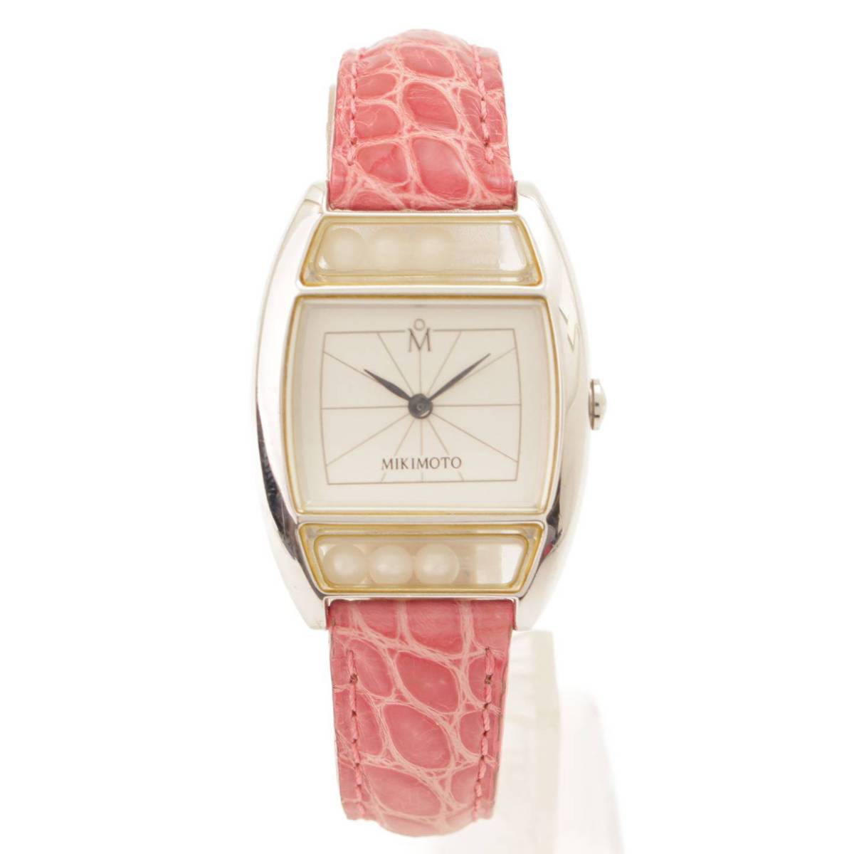 ミキモト(Mikimoto) パールウォッチ 腕時計 4D0317 シルバー ピンク