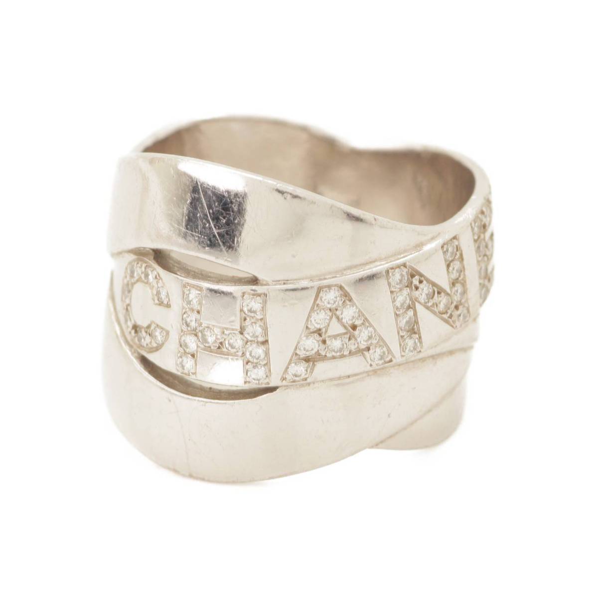 シャネル(Chanel) ボルディック ダイヤ リング 指輪 750 K18WG 10.9g ...