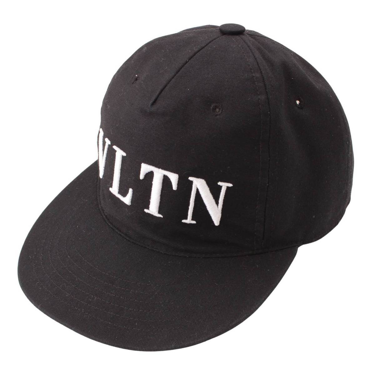 ヴァレンティノ(Valentino) メンズ VLTN ロゴ キャップ 帽子 ブラック 58