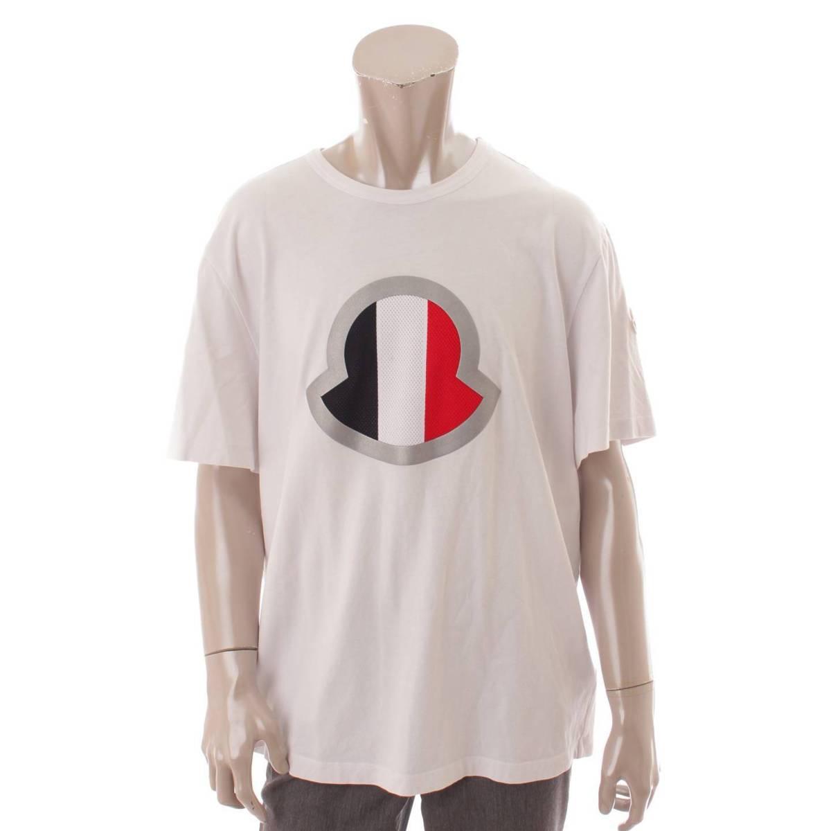 モンクレール(Moncler) メンズ 20年 ロゴ コットン Tシャツ 半袖 8C7B4