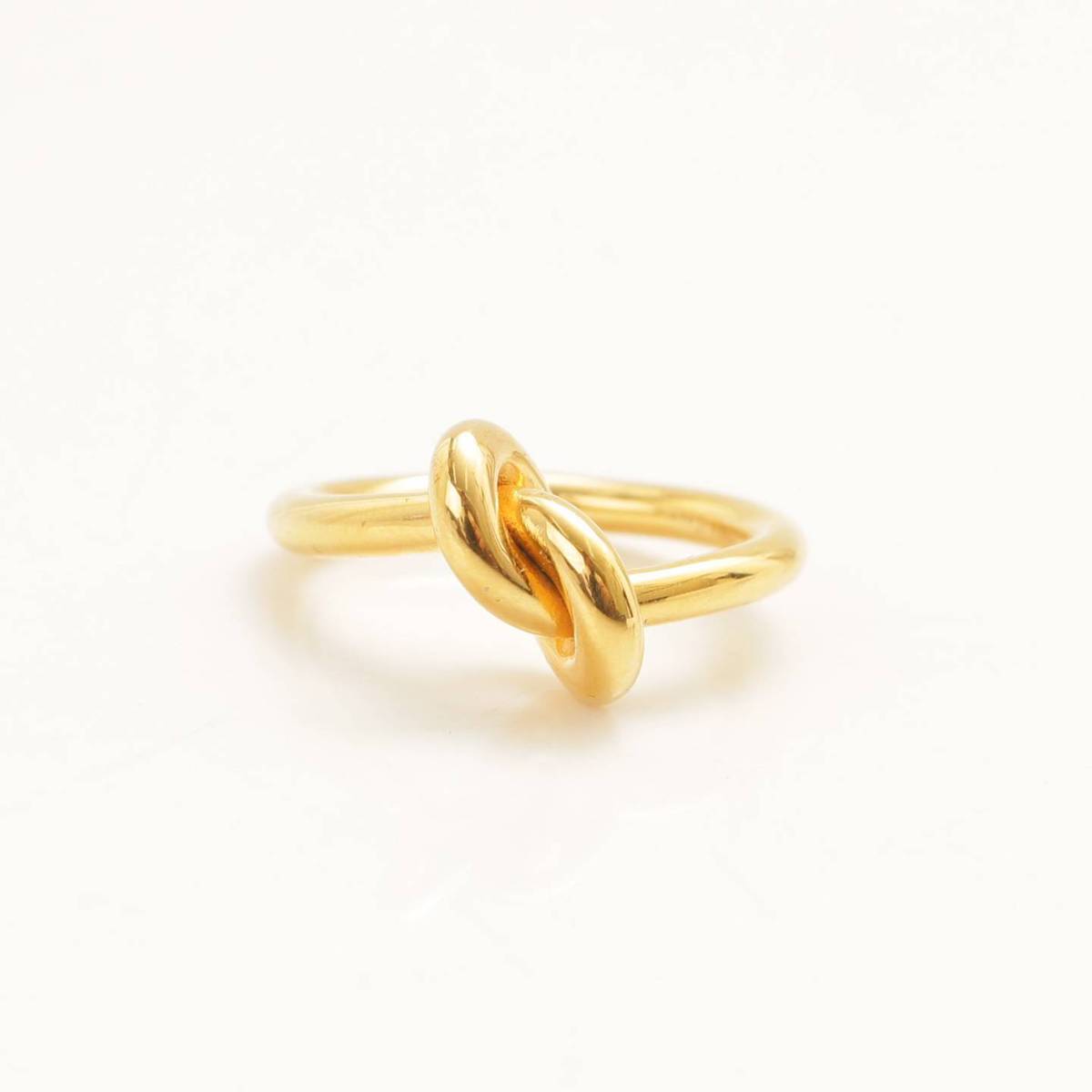CELINE Knot Ring in brass ゴールド50
