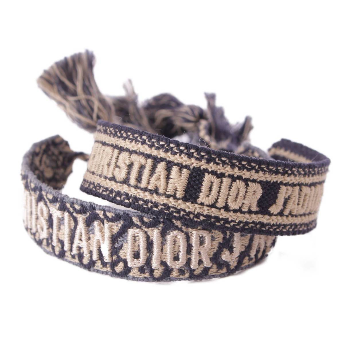 クリスチャン ディオール(Christian Dior) J'ADIOR コットン ブレスレット ミサンガ 2点セット