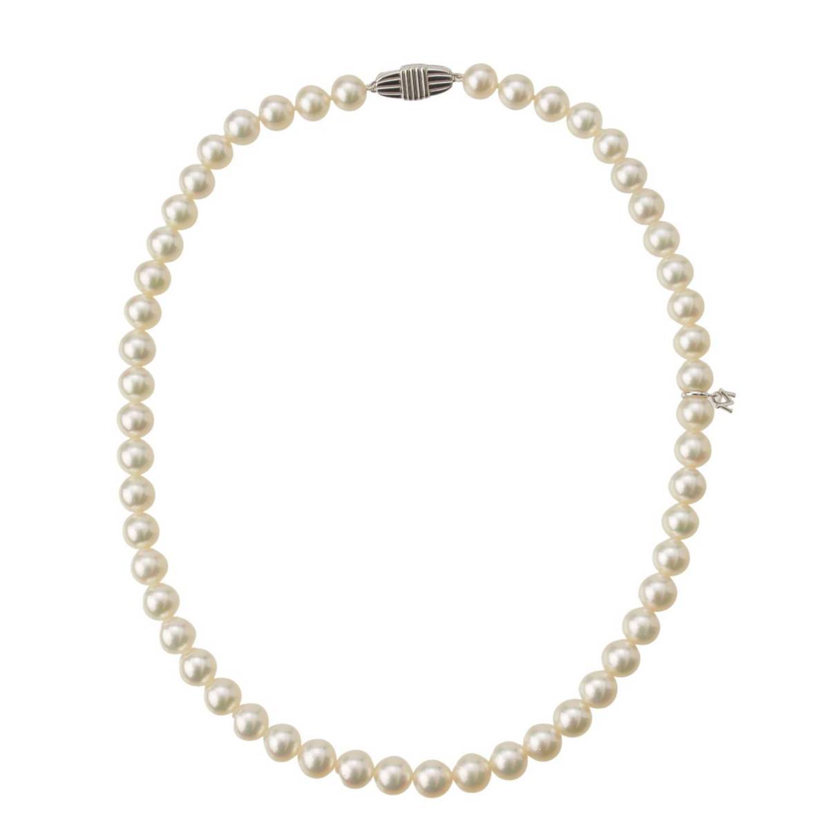 ~Lg(Mikimoto) p[ lbNX M`[t NXv K18WG 8.5~9mm zCg