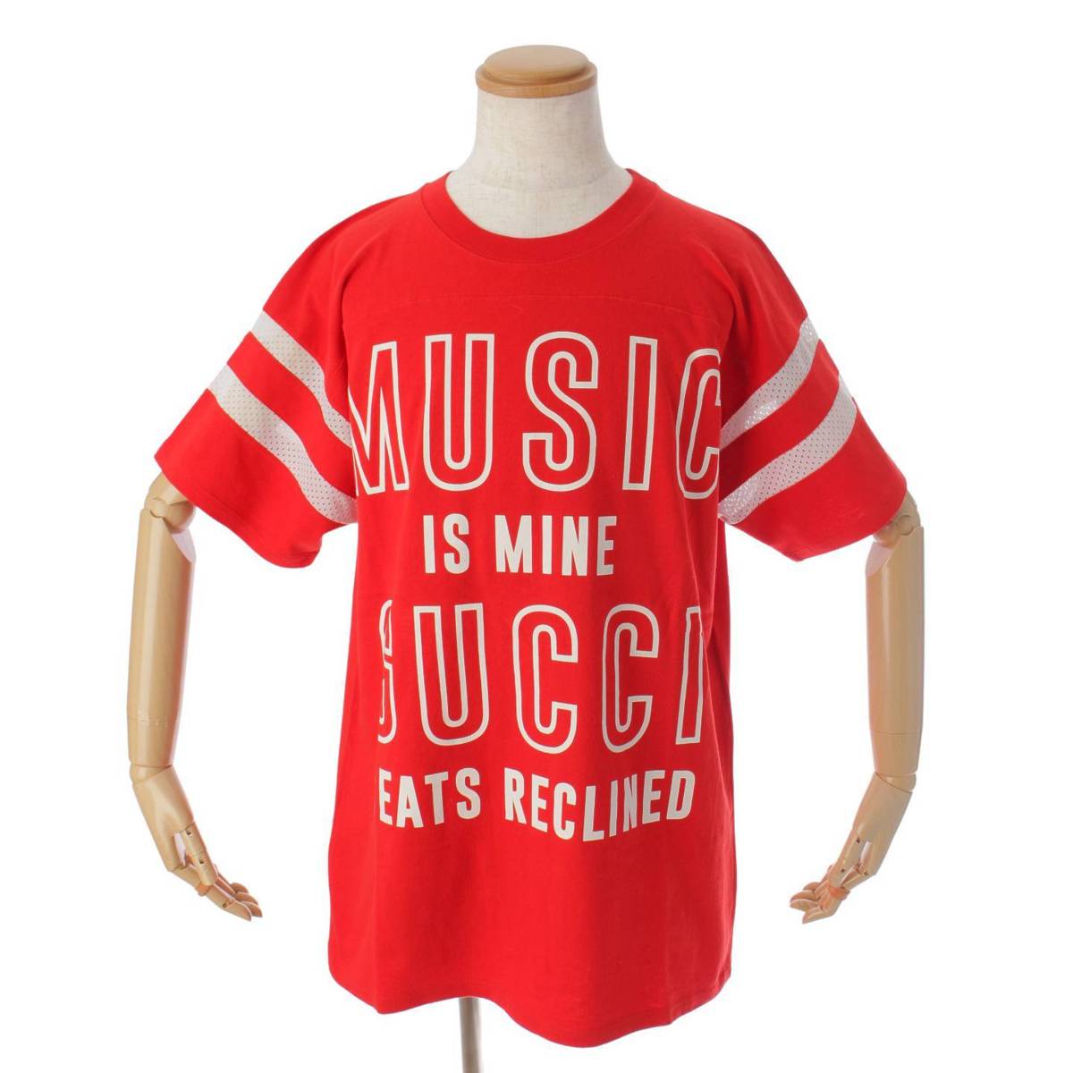 グッチ(Gucci) 22SS 100周年記念 MUSIC IS MINE Tシャツ トップス 615044 レッド S