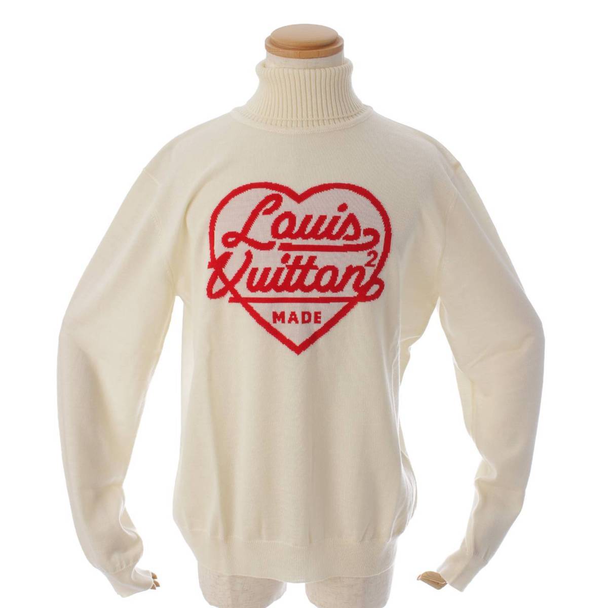 LOUIS VUITTON ルイヴィトン 22SS×NIGO インタルシアジャカードダックニット半袖Tシャツ ホワイト RM221M F96HMN04W