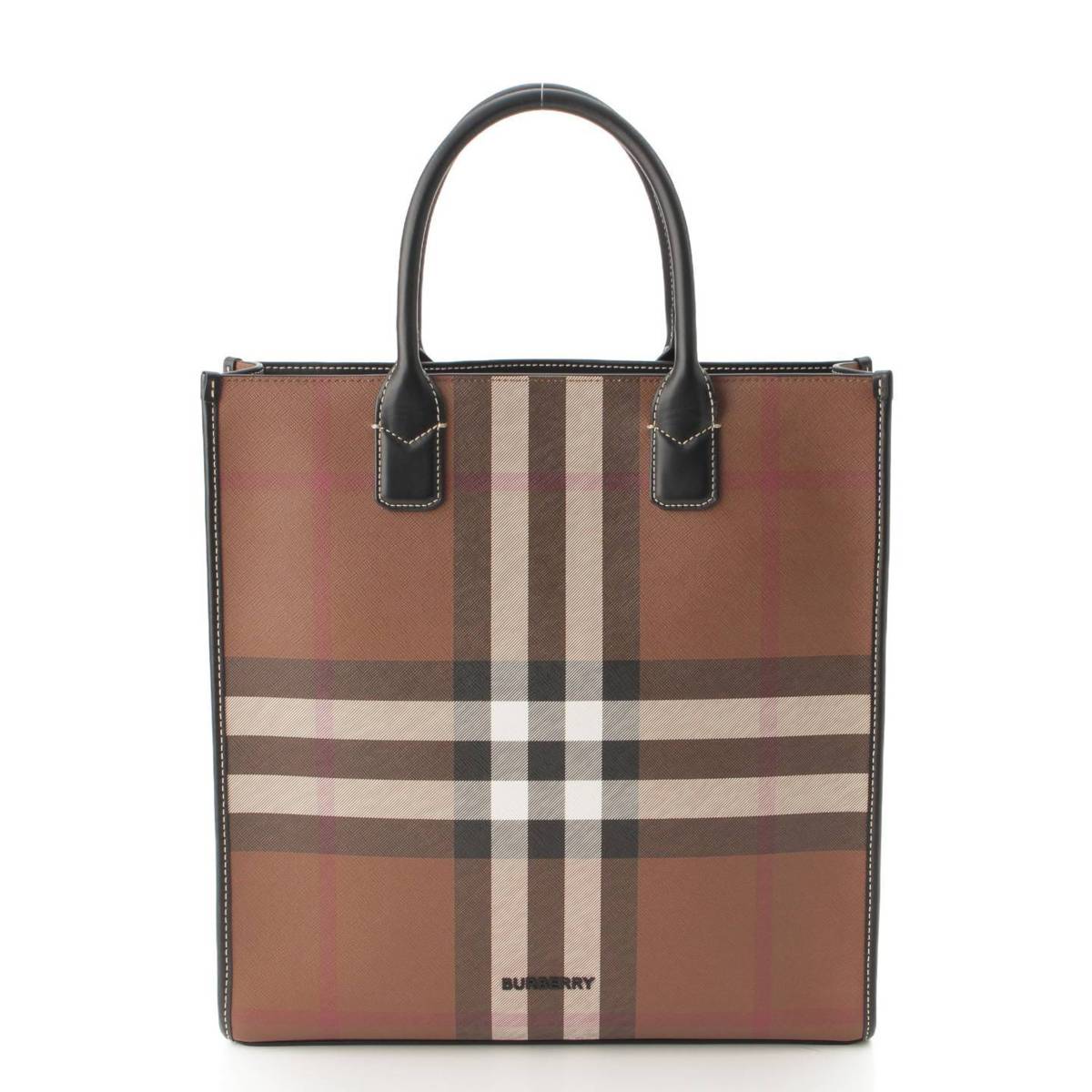 バーバリー(Burberry) スリム ヴァーティカル デニー 2WAY トートバッグ 8064445 ブラウン