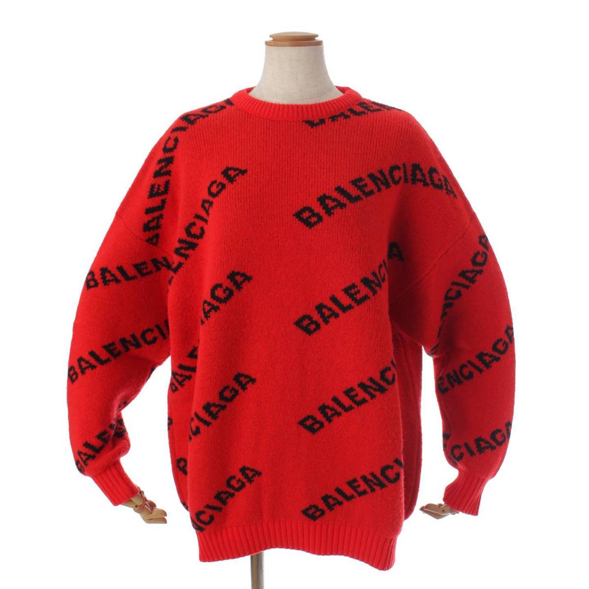 Balenciaga　34　バレンシアガ　クルーネット　セーター　ブラック　S