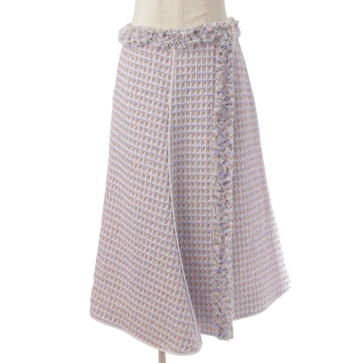 ブラミンク 36 ロングスカート　ツイードファッション