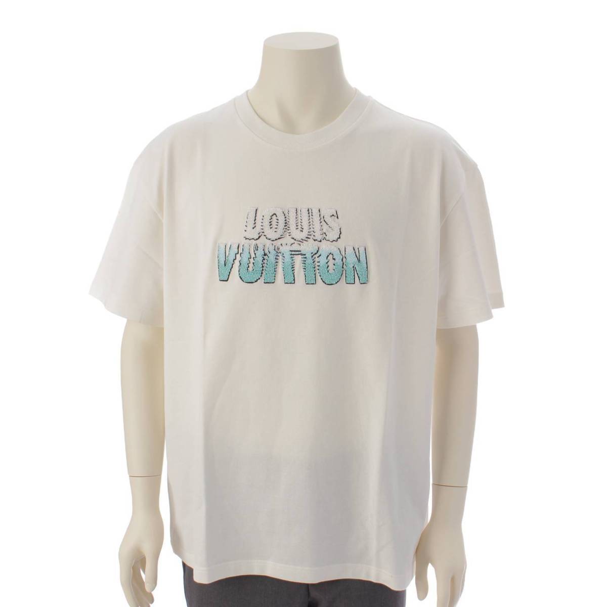 ルイヴィトン Louis Vuitton メンズ 23AW ビーズロゴ 刺繍 コットン