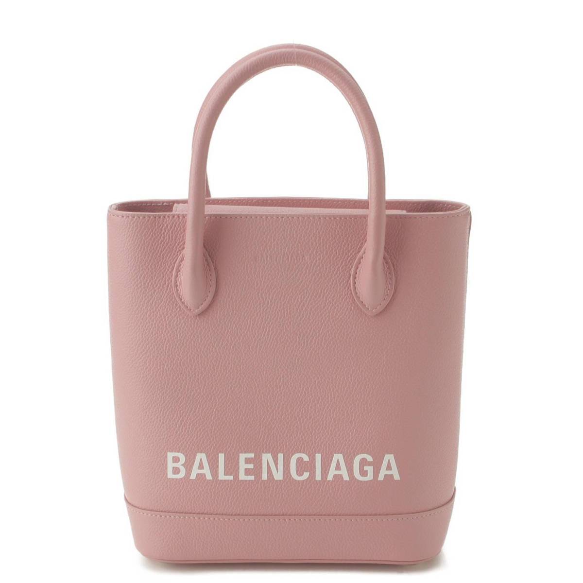 バレンシアガ Balenciaga ヴィル XXS ロゴ レザー 2WAY トートバッグ 569856 ピンク