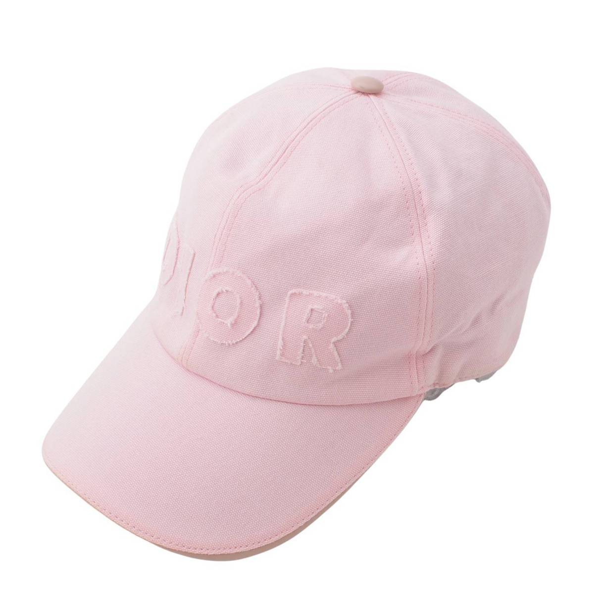 ディオール Dior ロゴ 023C909A4511 ダニエルアーシャム コラボ DANIEL ARSHAM 帽子 キャップ帽 ベースボール キャップ コットン ピンク 美品