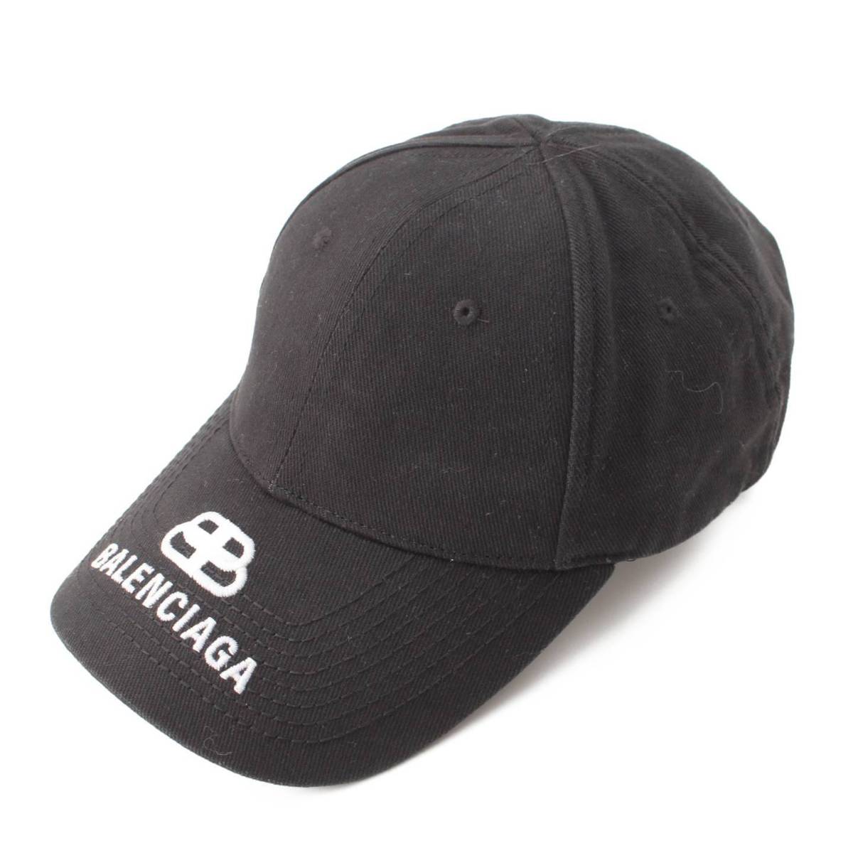 バレンシアガ(Balenciaga) ベースボールキャップ 帽子 ブラック L58 