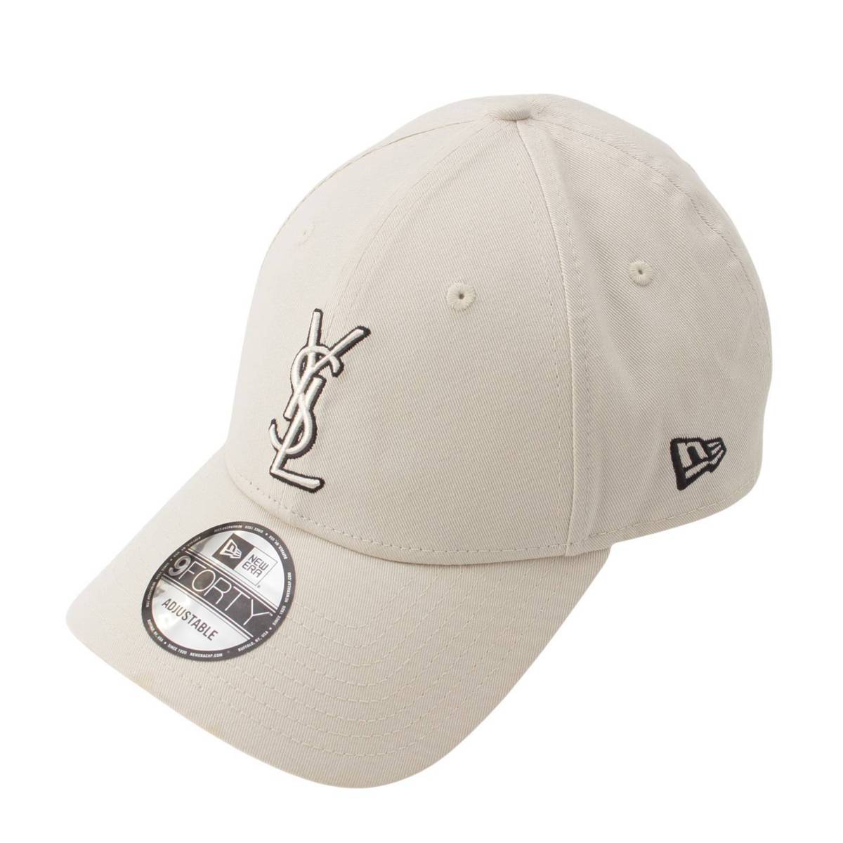 サンローラン SAINT LAURENT ニューエラ NEW ERA コラボ コットン ベースボールキャップ 帽子 ベージュ 中古 通販 retro  レトロ