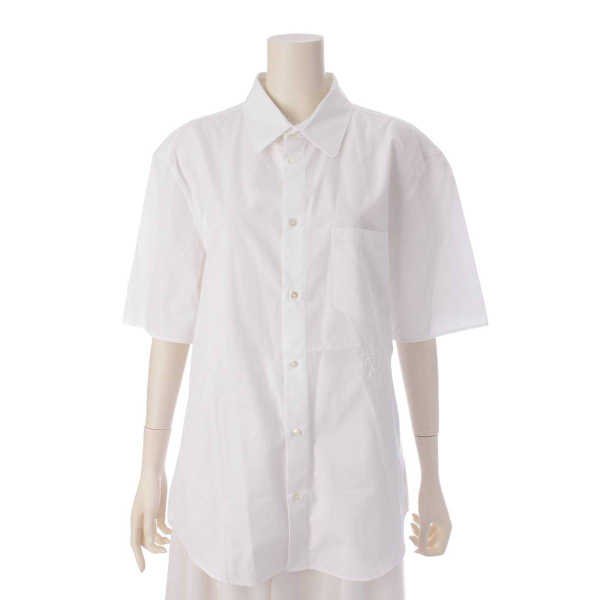 ルイヴィトン(Louis Vuitton) メンズ ロゴ刺繍 Tシャツ ホワイト S ...