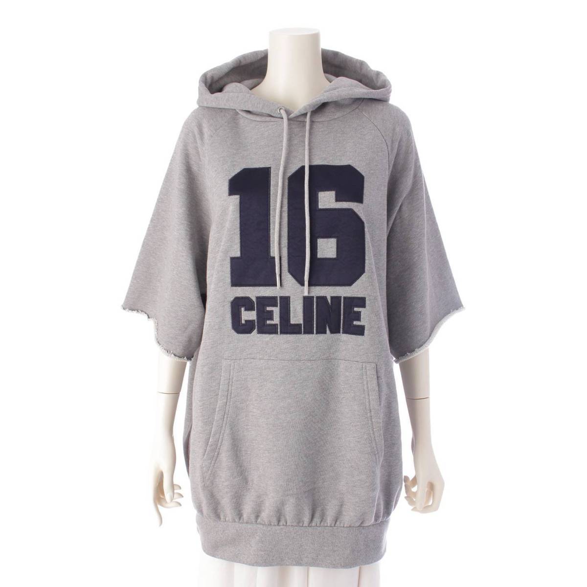 セリーヌ Celine 23SS 16 パッチ オーバーサイズ フーディー 半袖 ...