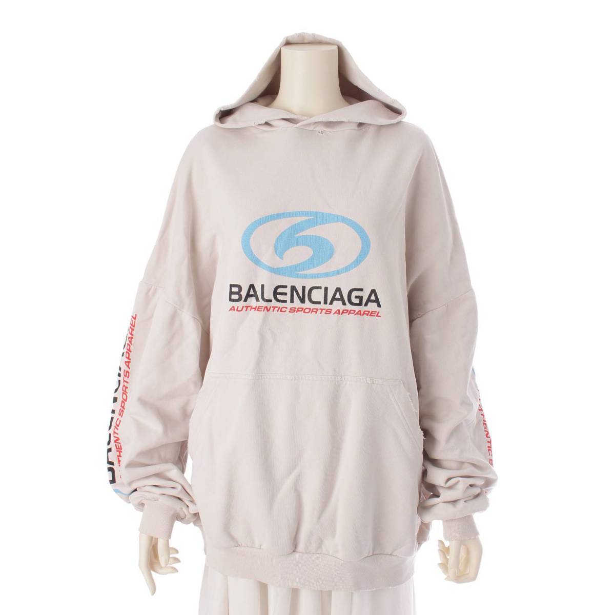 入荷実績BALENCIAGAWFPロゴプリントパーカー/XXS balenciaga トップス