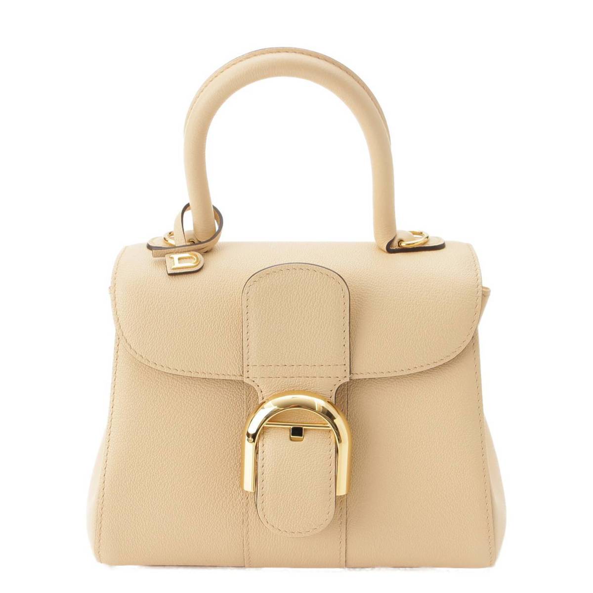 デルヴォー Delvaux ブリヨン ロデオカーフ ミニ 2way ハンドバッグ AA0406AAU022CDO デューン ベージュ 中古 通販  retro レトロ