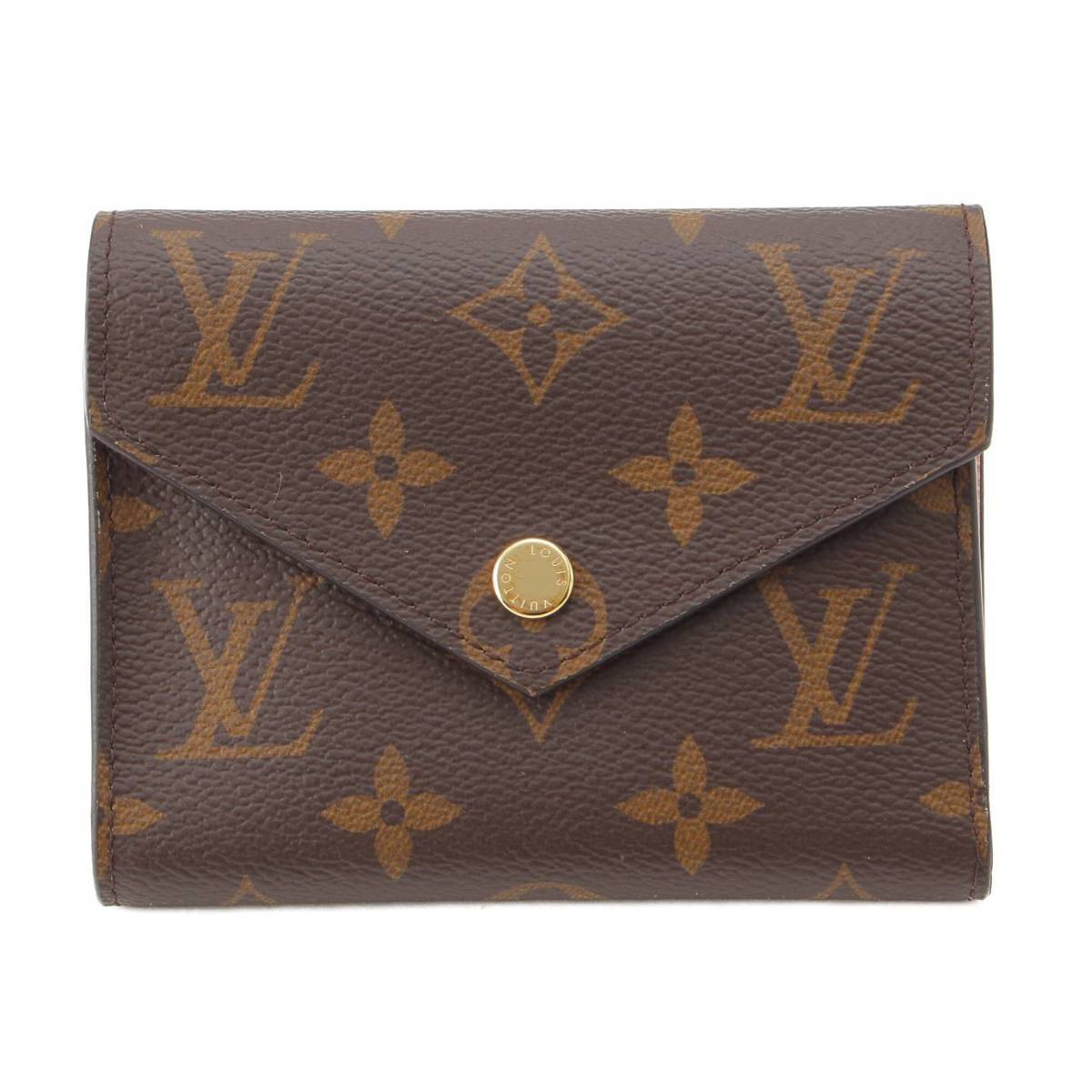 ルイヴィトン Louis Vuitton モノグラム リバース ポルトフォイユ ヴィクトリーヌ 三つ折り財布 M81557 ブラウン 中古 通販  retro レトロ