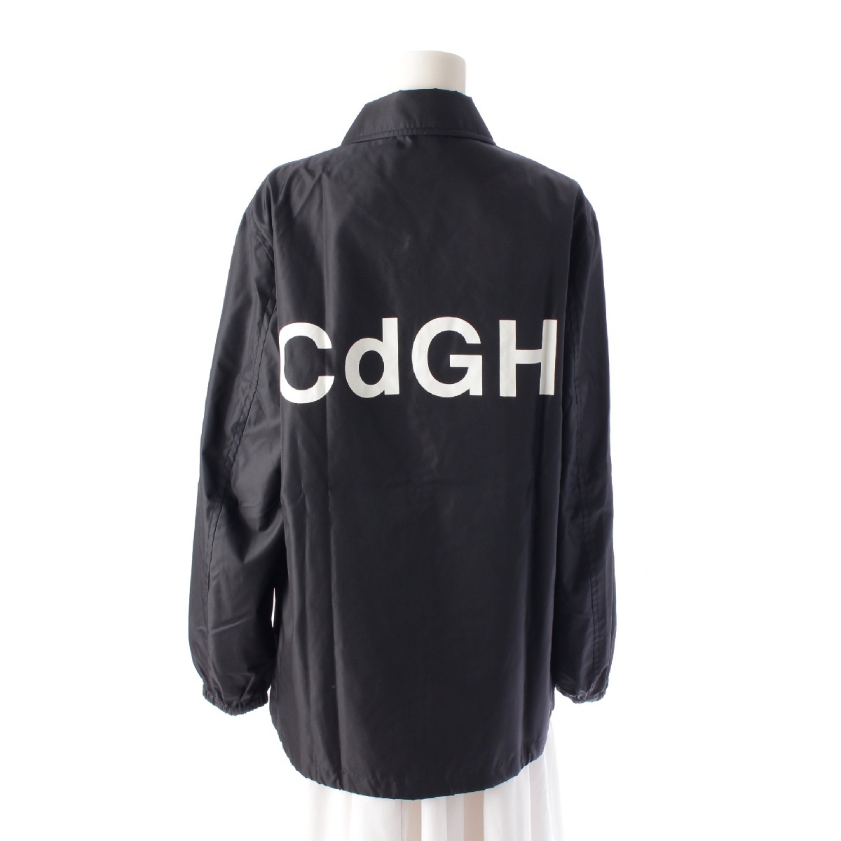 コムデギャルソン COMME des GARCONS AD1999 オム ナイロン ジップアップ バックロゴ ナイロンジャケット HJ-100770  ブラック M 中古 通販 retro レトロ