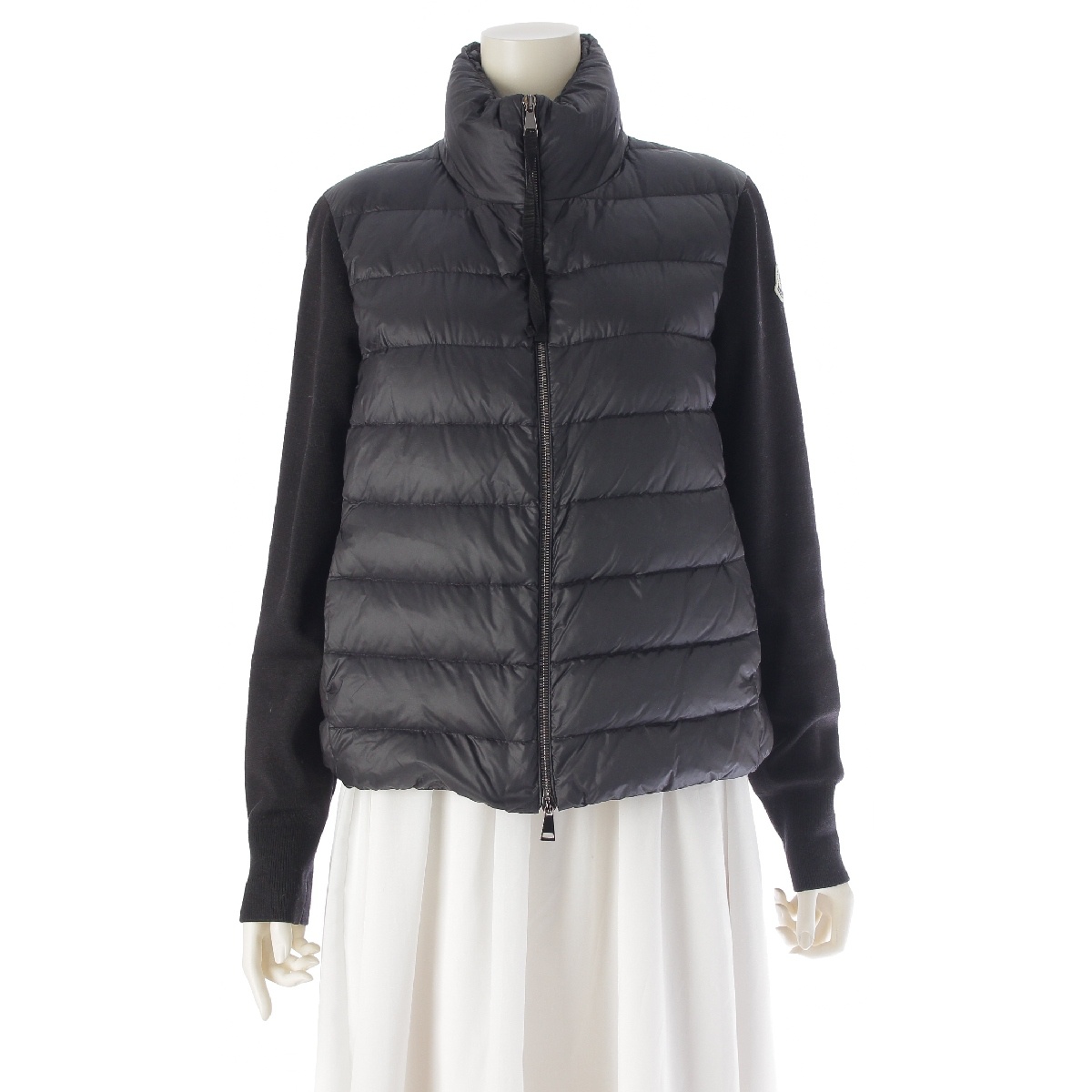 N[ MONCLER CARDIGAN TRICOT iC by ؂ւ _EWPbg jbg F20939B51100 ubN M